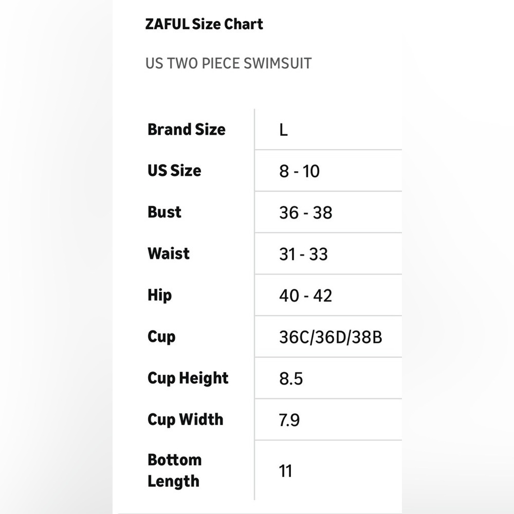 Zaful Textured Bikini Size L (US 8-10) – High Cut, Sparkle Metal Detail - Picture 10 of 10